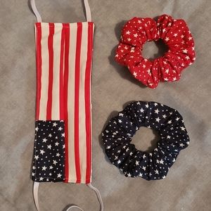 Mask, 2 scrunchies
